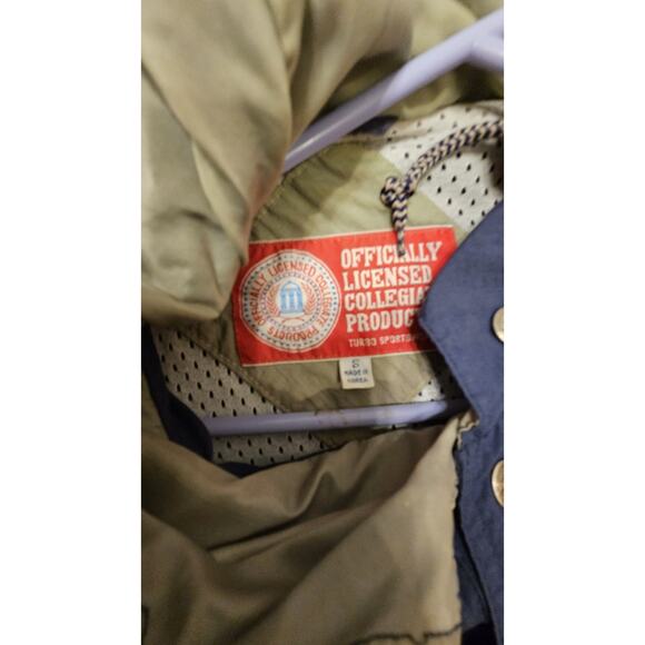 vintage blue Georgetown Hoyas Rain Parka Size Small - Picture 3 of 3